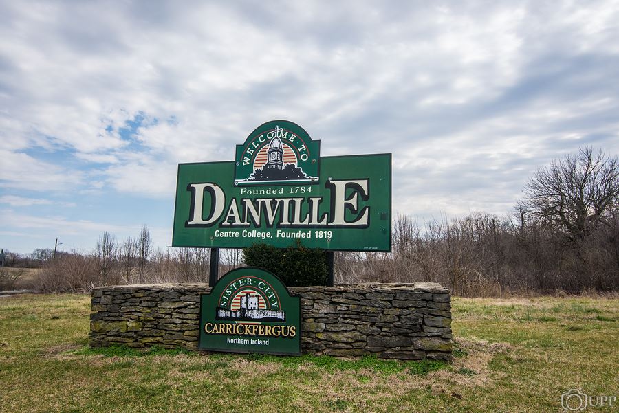 old welcome to danville sign
